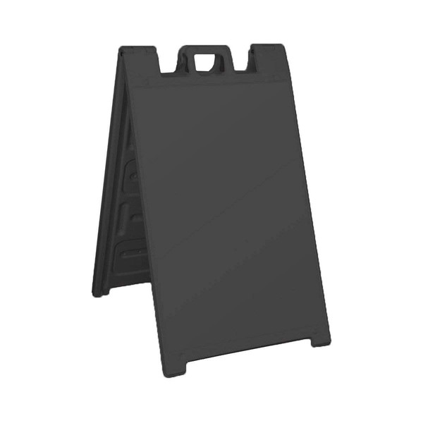 Plasticade Signicade Portable Folding Sidewalk Double Sided Sign Stand, Blue