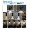 BIMEAN Black Battery Operated Wall Sconce Set of 3, Easy