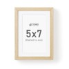 5x7 Picture Frame, 5x7 Frame Matted to 4x6, Wood Veneer