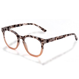 LianSan Reading Glasses for Women - Blue Light Blocking Computer Readers with Spring Hinge(Pink Tortoise,2.0x)
