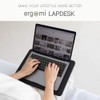 ergomi Portable Laptop Tray with Soft Cushion, Wrist Support, Dual-Sides