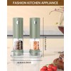 CIRCLE JOY Electric Salt and Pepper Grinder Set Rechargeable Salt