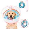 Inflatable Dog Cone Collar with Enhanced Anti-Licking, Soft Neck Donut