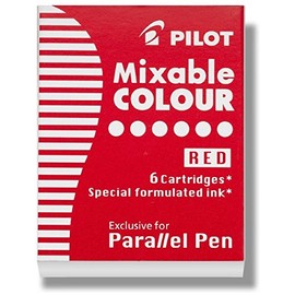 Pilot Pen Parallel Pen Calligraphy Pen Red Ink Refill, 77307