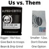 Alpha Coffee – Sundown Decaf - 16 oz. Premium Gourmet