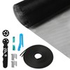 Window Screen Repair Kit, 48"x118" Screen Door Mesh Replacement Kit,