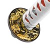 EZAUTO WRAP 20cm White Red Shift Knob Samurai Sword Alloy
