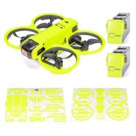 WRAPGRADE Skin Stickers Compatible with DJI Avata 2 (Neon Yellow)
