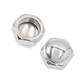 2 Pcs M22x1.0 Thread Metal Motorcycle Steering Wheel Shaft Cap Acorn Hex Nuts 1996-2023