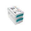 Joy Filled Storage - 2 Clear Stackable Containers 2 lids