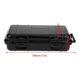Sealed Box,Heavy Duty Shockproof Storage Box Outdoor Shock and Pressure Sealed Box Airtight Emergency Dry Box Trip, Camping etc. (7.5*4.7*2.0 )