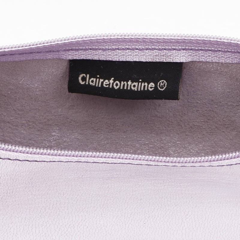 Clairefontaine - Ref 410149C - Coloured Leather Round Pencil Case