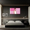 MAGJIUKE Chad American Flag Tapestry - Pink Michaell USA Flag