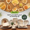 ECO Leaf 50 Disposable Palm Leaf Bowls 3”(9cm) Round Compostable
