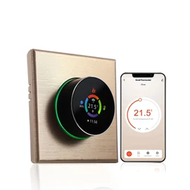 Smart Thermostats,WiFi Smart Thermostat Temperature Controller Weekly Programmable Button Control/Mobile APP/Voice Control Compatible with Alexa/Google Home, for Water Heating 5A