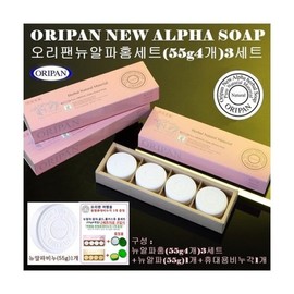 OriPan 오리팬 뉴알파홈세트(55g4개)3세트+뉴알파비누(55g)1개 OriFan New Alpha Home Set (55g 4 pieces) 3 sets + New Alpha Soap (55g) 1 piece