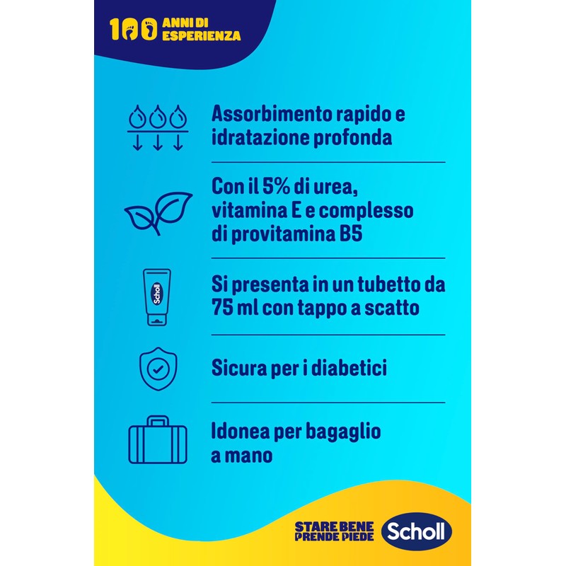 Scholl Intensive Nutrition Cream Foot Cream for Rough, Hard Skin,