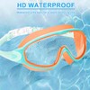 Swim Goggles for Kids 3-15, Anti-Fog, Anti-UV, No Leak, Wide