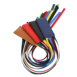 Ciieeo 4pcs Leather Ribbon Bookmark Ribbon Markers Bible Book Marks Leather Page Markers Bible Verses Bookmarks Bible Book Markers Ribbon Page Markers Bible Tab Student Five Colors Darts