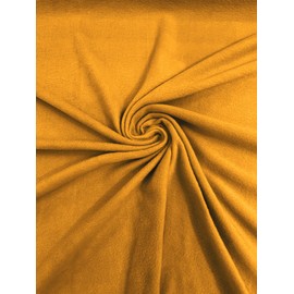 Backdrop King Inc, Solid Polar Fleece Fabric Sold by The Yard 60" Wide | Antipilling 245GSM | Medium Soft Weight | Blanket Supply, DIY, Decor, Baby Blanket (Mustard, 10 Yards)
