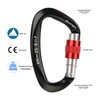 XINDA Screwgate Locking Carabiner Clip - Professional Rock Climbing Carabiner