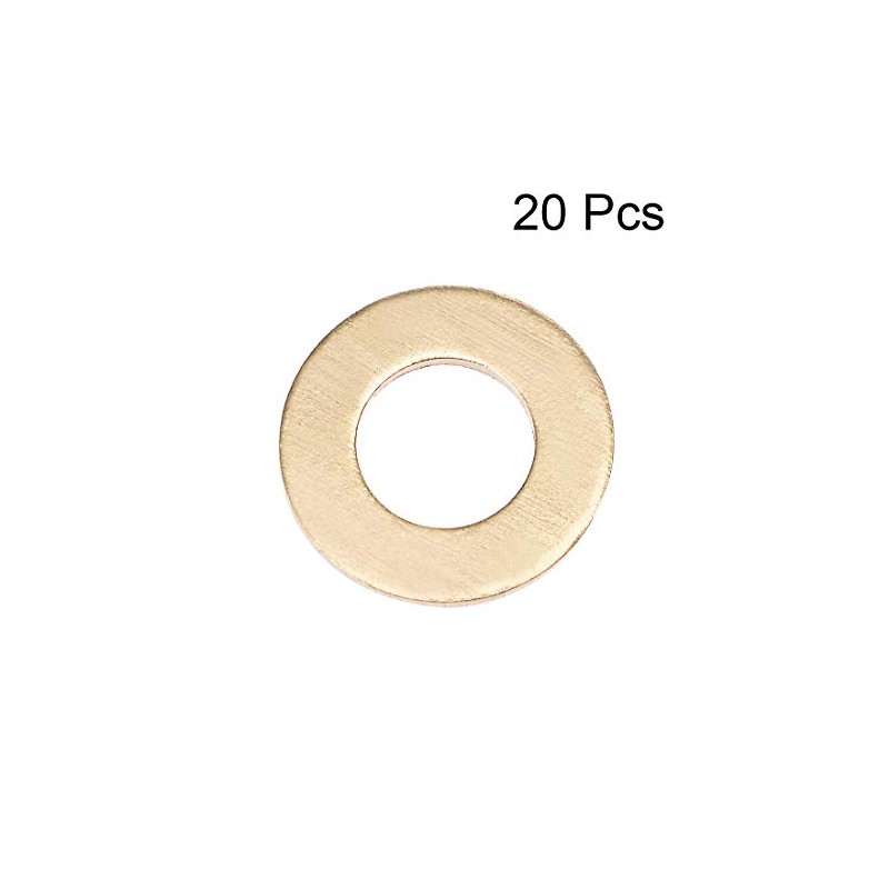 sourcing map 20Pcs 6.3mm x 12mm x 1.5mm Copper Flat