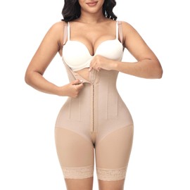 M MYODRESS Shapewear Tummy Control Bodysuit Full Body Postpartum Fajas Curvy for Women Body Shaper Post Surgery Waist Trainers for Women Belly Fat Tummy Tuck High Compression Garment Girdle Bbl