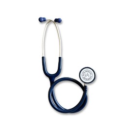 EMI Premium Clinical Light Weight 4oz Dual Head Stethoscope - Navy - for Nurses, Doctors, Medical Professionals, EMT's