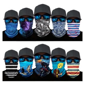 Máscara Tipo Bandana, Paquete De 10 Unidades Color Multicolor 11 Talla One Size
