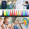Lenski 12 Chalk Pens for Windows and Blackboard, Washable, 6