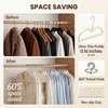 Bihoonge 40 Pack Short Neck Hangers, Space Saving, Silicone Non-Slip,