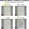 LEMON CLOUD Window Film, Decorative Window Privacy Film, 3D Stained