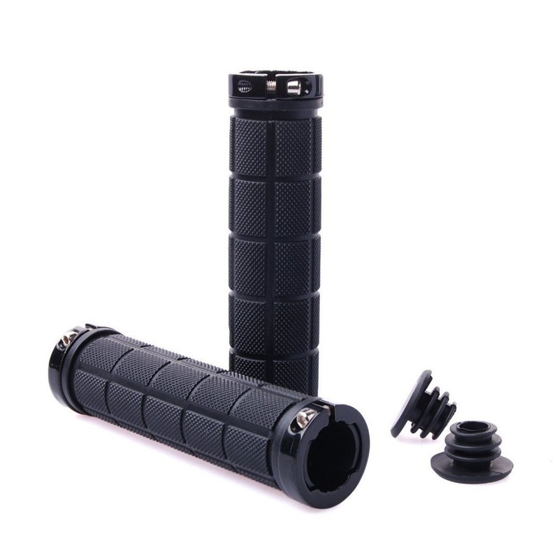 MTB trekking bike handlebar grips, screw-on grip/handle 808, black