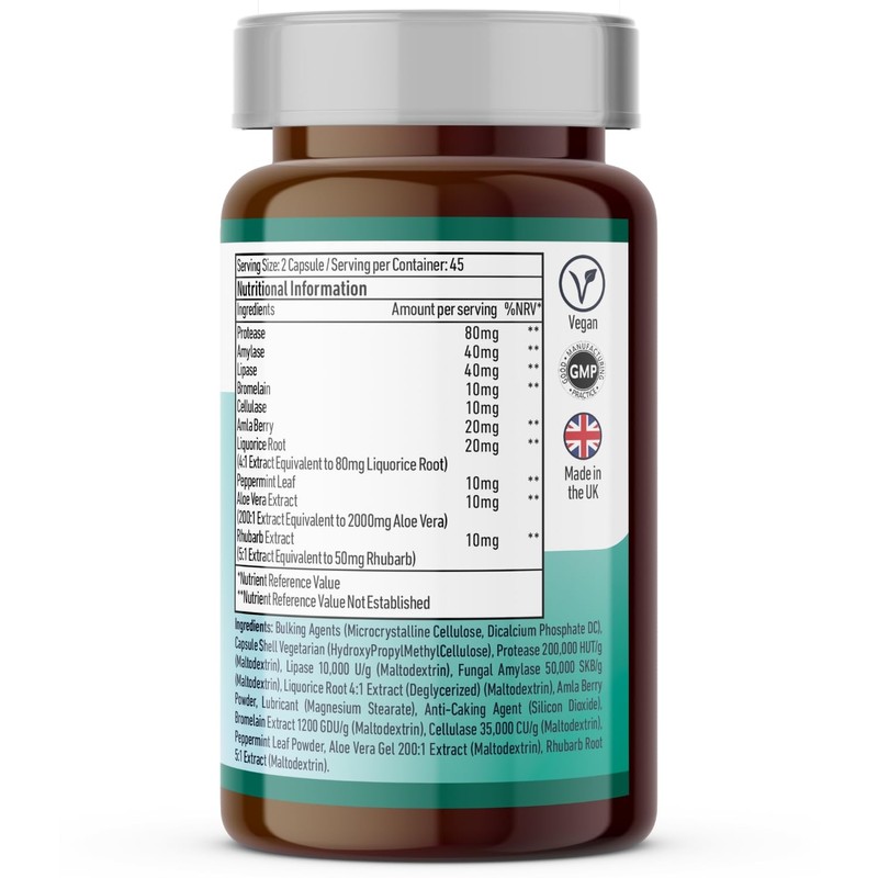 Vedic Digestive Enzymes + Herbs Complex for Better Digestion &