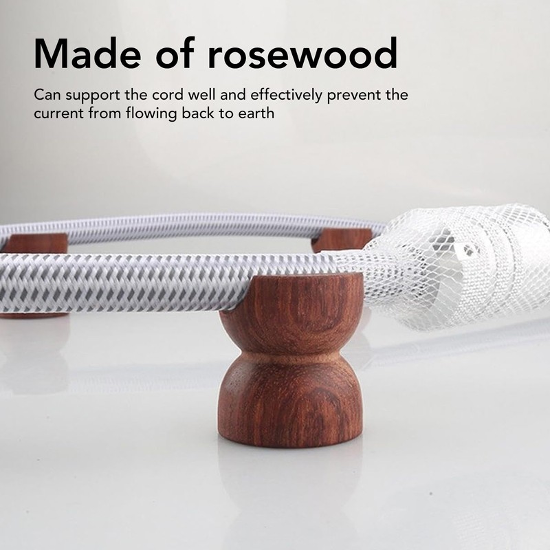 4PCS HiFi Speaker Cable Wire Bracket Wooden Shockproof Insulation HiFi