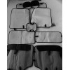 Seat Car Seat Covers Full Set in Solid Black, Front