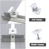 Aurinktron Mounting Kit for 2 PV Modules, 12 cm Aluminium