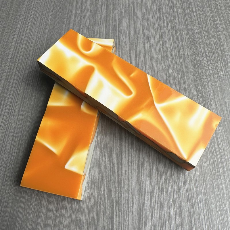 Uotowell Pre-Cut Acrylic Resin Sheets for Engraved Decorative Guitar Bodies,
