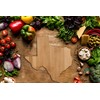 Vastigo Texas State Shaped Bamboo Serving and Cutting Board 11”