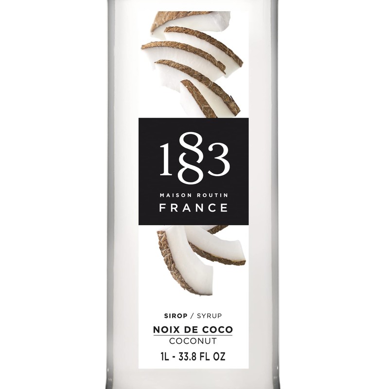 1883 Maison Routin Syrup for Drinks, Made In France (Coconut