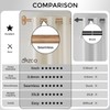 JRZOO 2 Pack Wrap Around Curtain Rods Wood, Blackout Heavy
