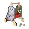 Manhattan Toy Wildwoods Owl Wooden Push Cart with Shape Sorter