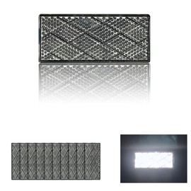 Reflector 80X35mm Self Adhesive Rectangle Safety Waterproof Stick on for Driveway Mailbox Trailer