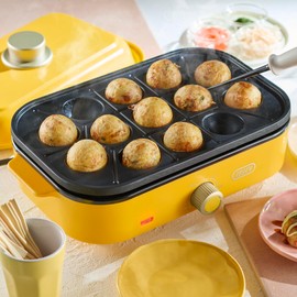 【Toffy/トフィー】ホットプレート ミニ K-HHP1 コンパクト 1～2人用 フタ付き 蒸し料理 別売プレート たこ焼き 深鍋 普段使い ホームパーティー カラーバリエーション豊富 かわいい おしゃれ K-HHP1 (【別売】専用たこ焼きプレート)