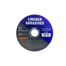 50 Pack 4.5" Cut-Off Wheels Lincoln Abrasives .040" Metal & Stainless Steel
