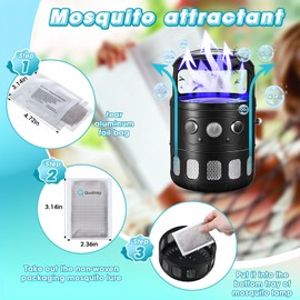 2 Pack Mosquito Attractant in Bulk, Lure for Bug Zapper Bait Refill Compatible with All Mosquito Trap Enhances Catch Rates for Indoor Outdoor Traps, Safe and Long Lasting