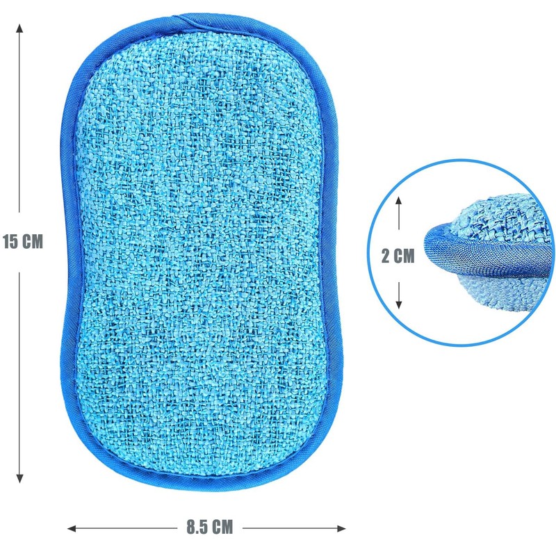 Surfela Pack of 6 Washing Up Sponge Large Cleaning Sponge