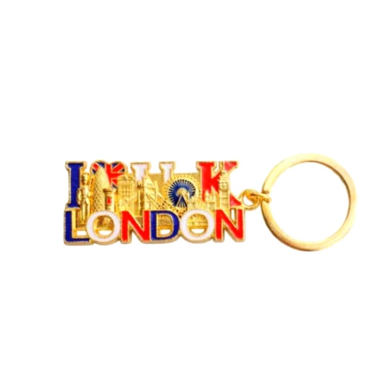 Souvenirs 6 x London Keyrings - British Keychain - London