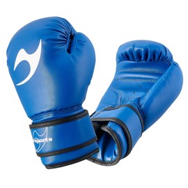 Ju-Sports Children's Boxing Gloves - Blue I Boxing Gloves with Moulded Foam Part for Sandbag & Light Boxing Training I with Ventilation of the Hand I Size 6 oz
