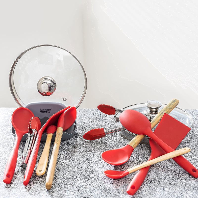 SleepySpoon - Spoon Rest for Kitchen Counter – Pot Lid